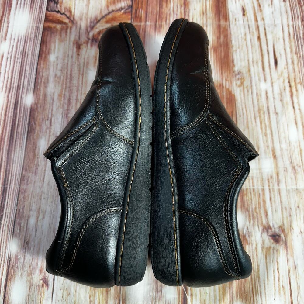 BOC Born Concept Womens Size 7.5 M Black Leather Loafers Slip On Flats Shoes - Picture 6 of 10